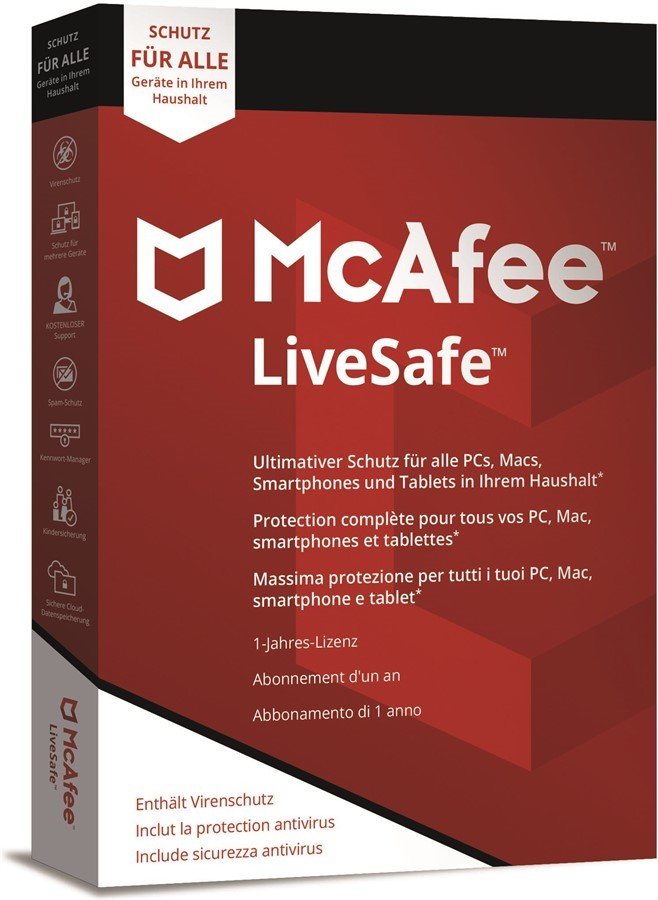 McAfee LiveSafe Güncel sürüm