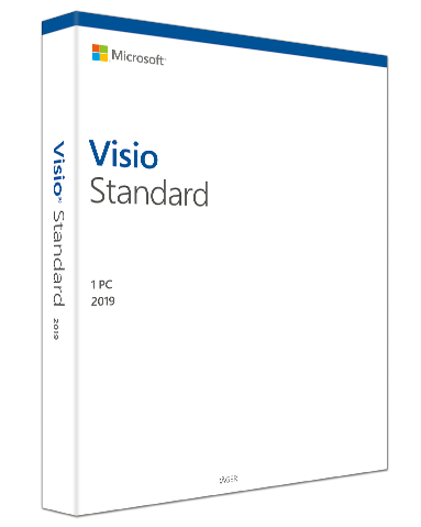 Microsoft Visio 2019 Standard, Açık Lisans, Çoklu Dil