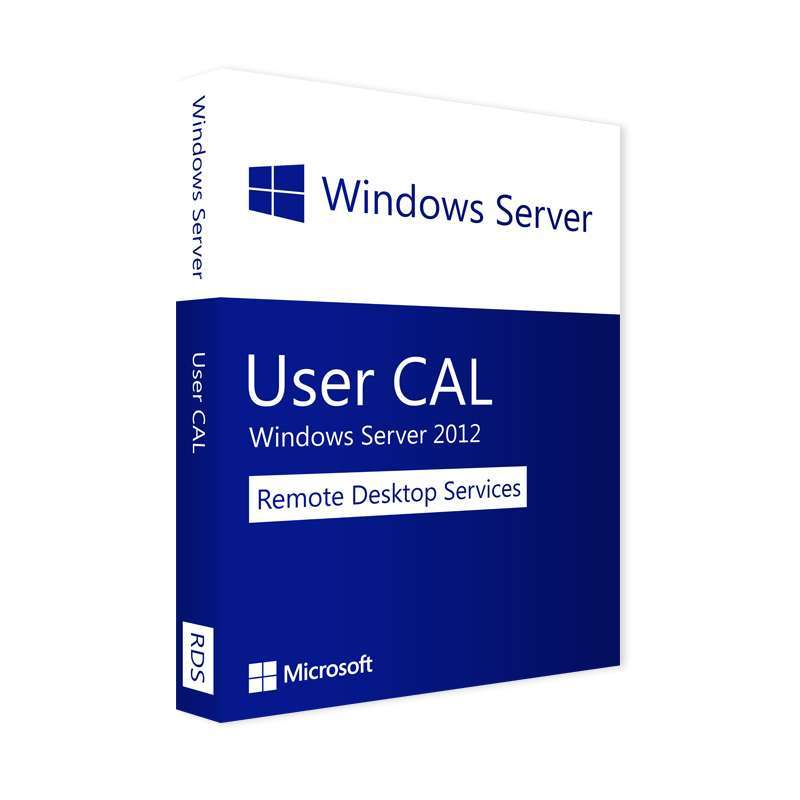 Microsoft Windows Uzak Masaüstü Hizmetleri 2012 Kullanıcı CAL, RDS CAL, İstemci Erişim Lisansı
